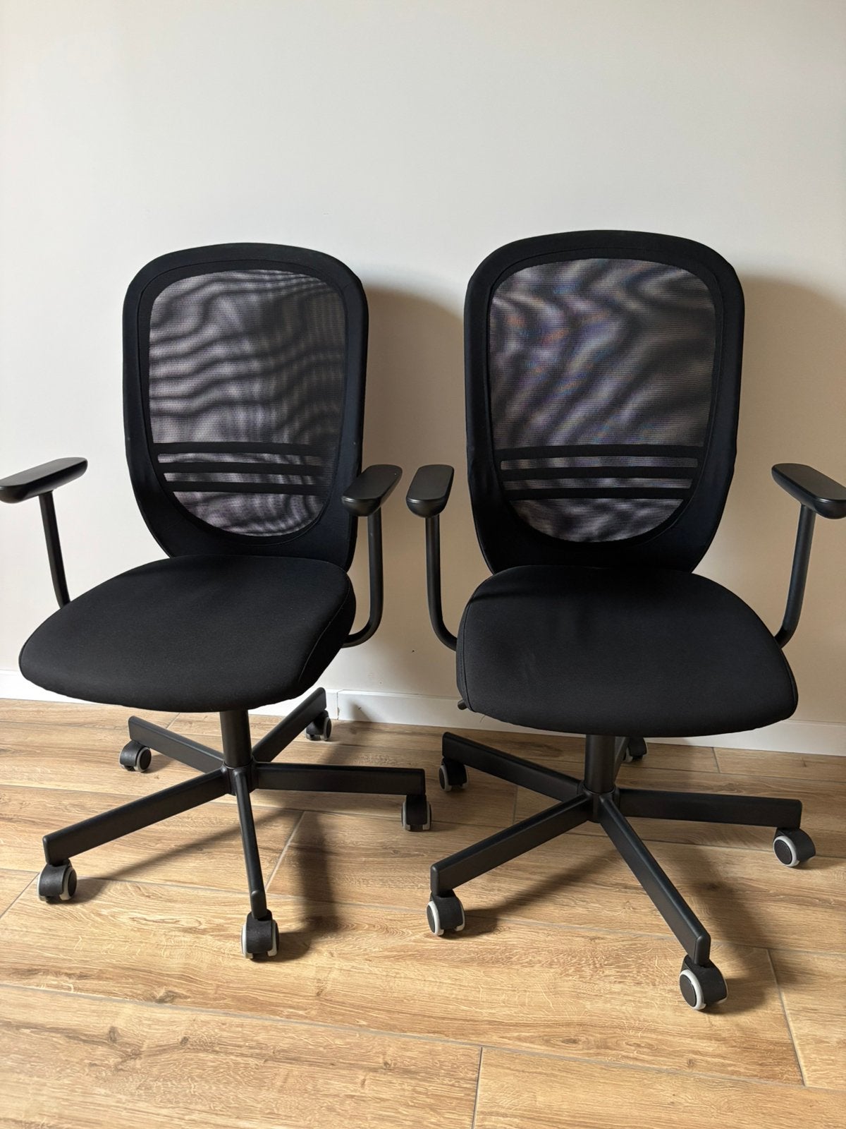 Flintan bureaustoelen, Huis en Inrichting, Bureaustoelen, Ophalen, Zo goed als nieuw, Zwart, Bureaustoel