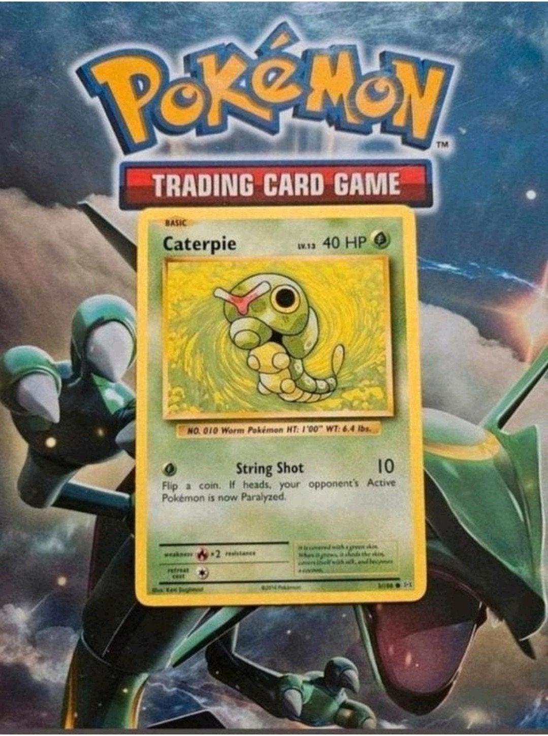 Caterpie 3/108 XY Evolutions pokemon kaart, Ophalen of Verzenden, Gebruikt, Losse kaart