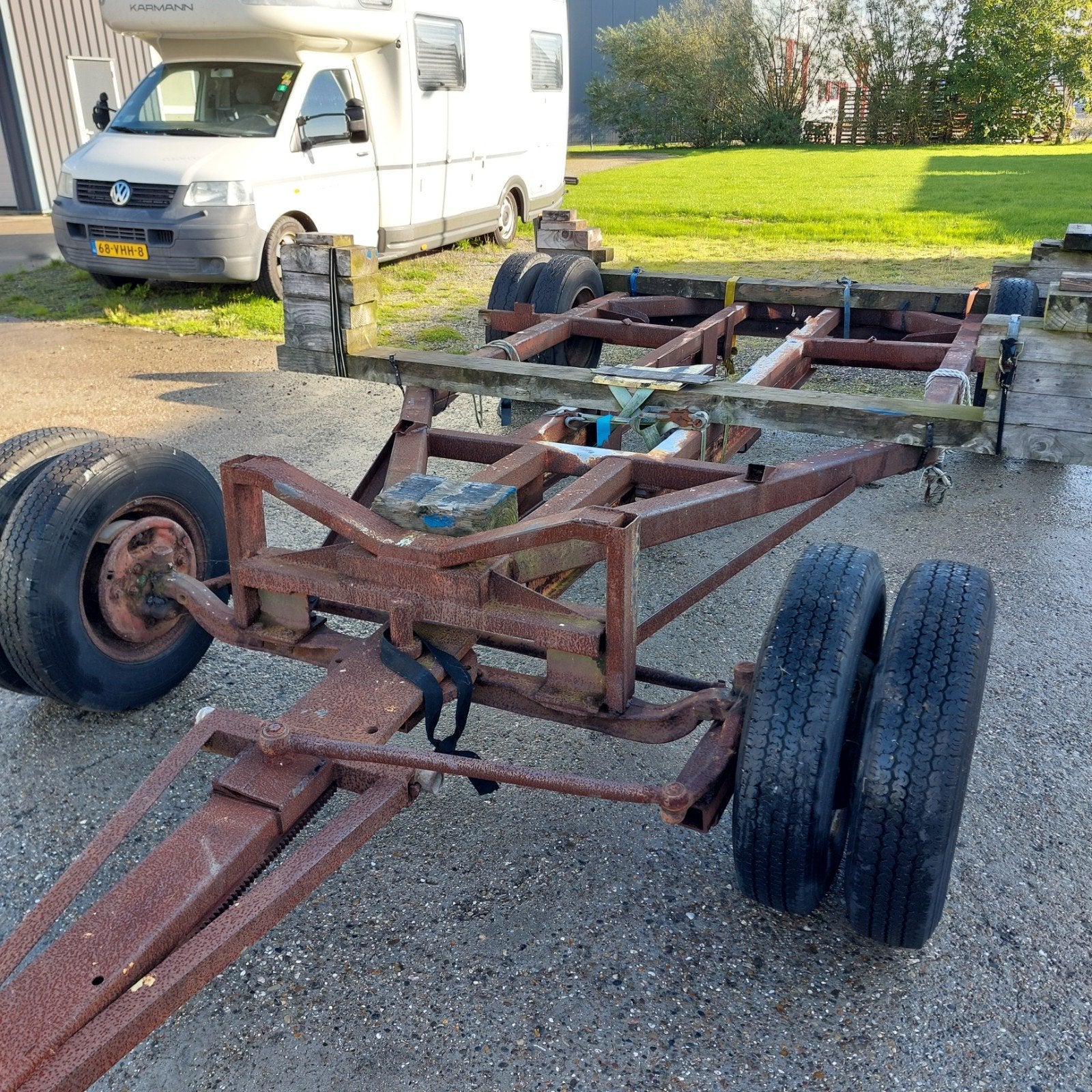 grote zware stallingstrailer of boottrailer, Watersport en Boten, Ophalen, Gebruikt, Overige typen, Stallingstrailer