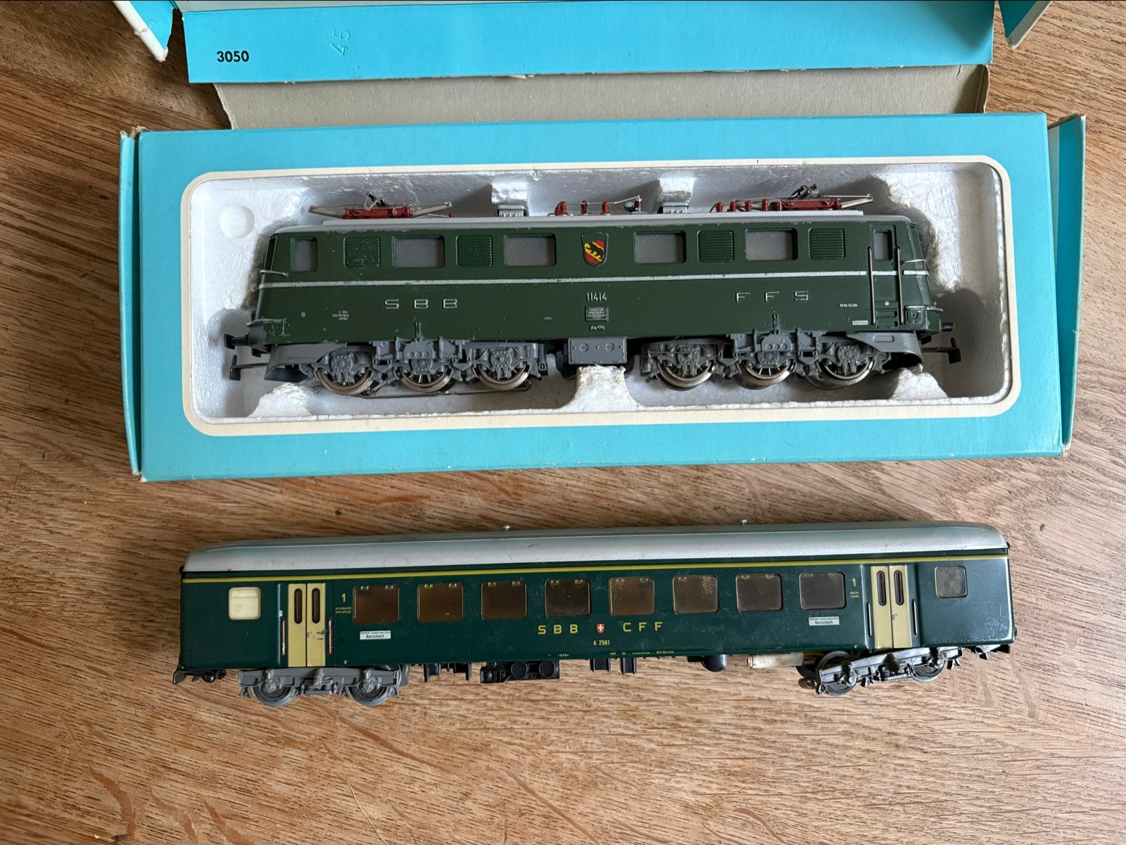 Märklin 3050, SBB FFS 11414 Locomotief en Wagon (Gebruikt), Wisselstroom, Gebruikt, Locomotief, Ophalen of Verzenden