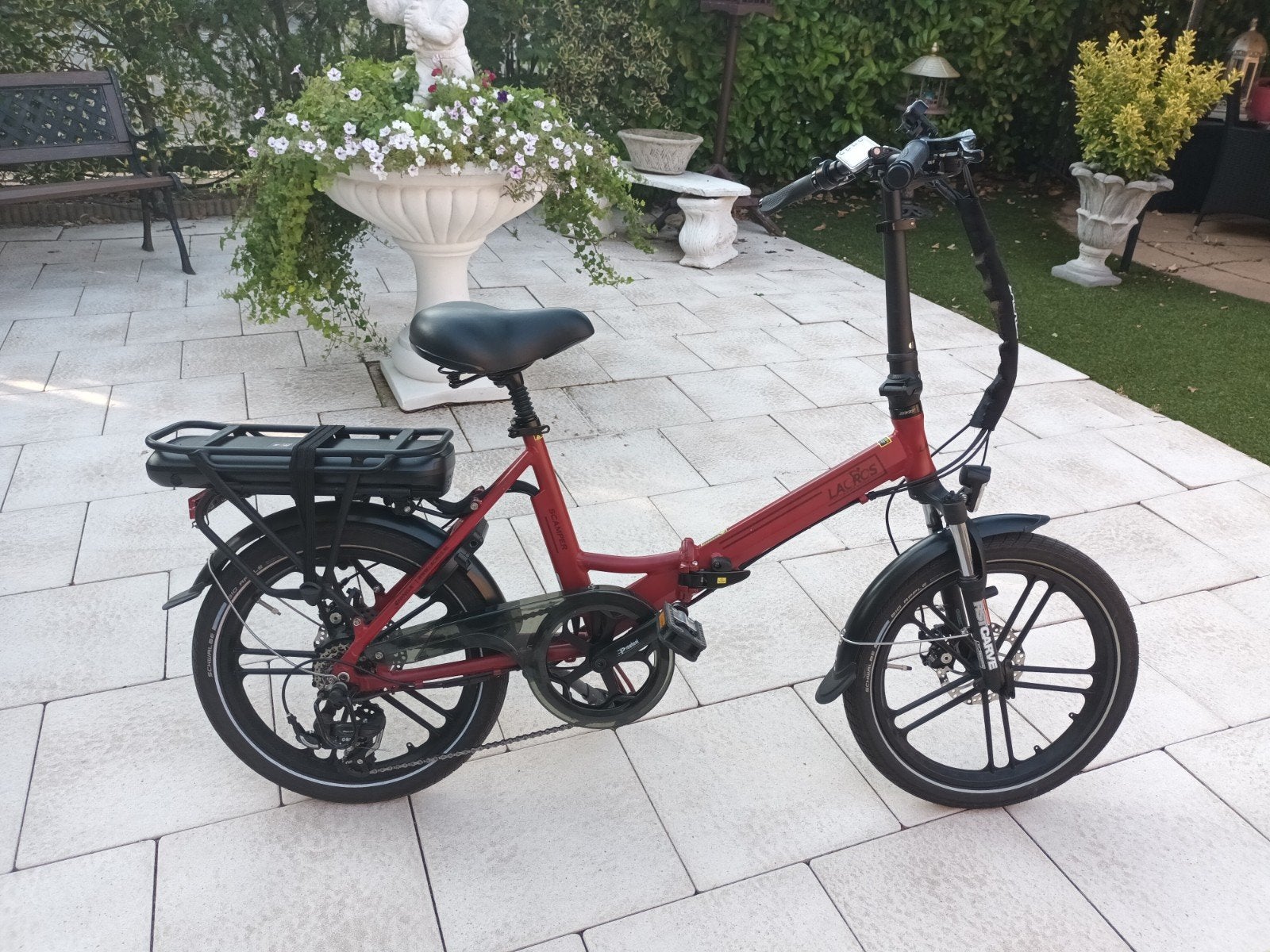 electrische vouwfiets lacros ips, Ophalen, Zo goed als nieuw, Overige merken