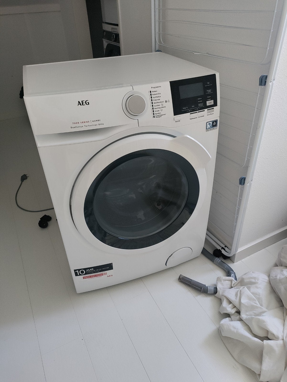 AEG 7000 Series Kombi Wasmachine - 8kg, Witgoed en Apparatuur, Wasmachines, Ophalen, 8 tot 10 kg, 85 tot 90 cm, 1600 toeren of meer