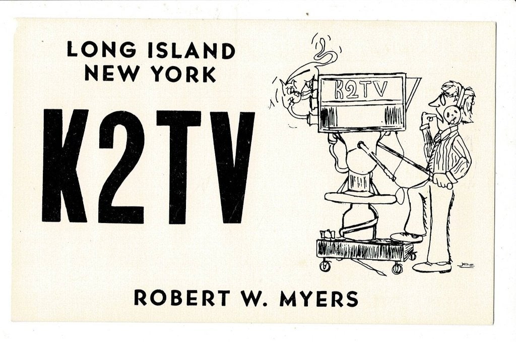 QSL kaart, Long Island,  New York, U.S.A, Verzamelen, Ophalen of Verzenden, 1980 tot heden, Ongelopen