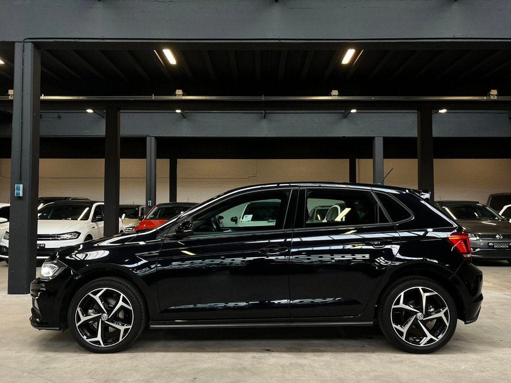 Volkswagen Polo 1.0 TSI R- Line Automaat/Virtual/Carplay, Gebruikt, Zwart, Bedrijf, 1100 kg