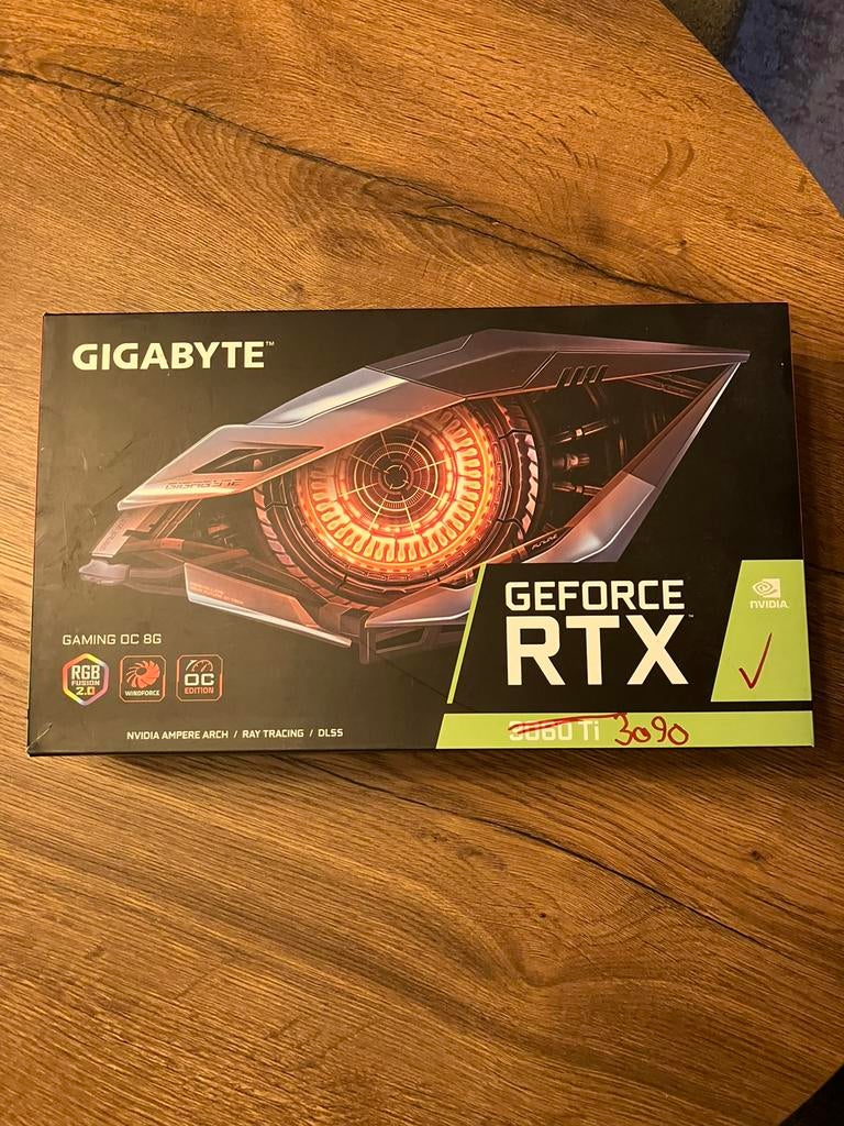 NVIDIA GeForce RTX 3090 Gigabyte Gaming OC 24GB videokaart, Computers en Software, Videokaarten, GDDR6, PCI-Express 4, Ophalen of Verzenden