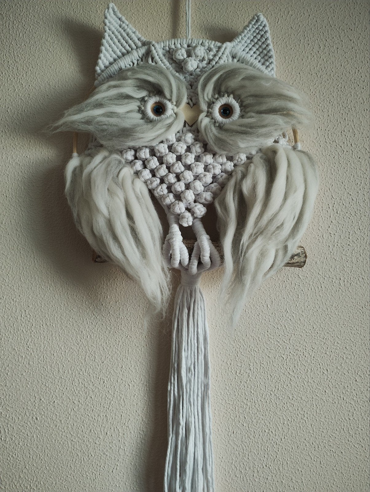 Handgemaakte macramé uil. Sisters Forever., Ophalen of Verzenden, Nieuw