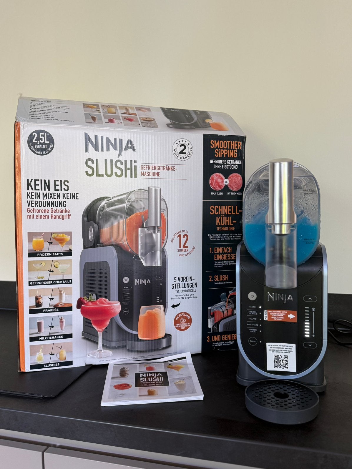 Ninja slushi te huur, 1 tot 2 liter, Ophalen, Nieuw, 3 snelheden of meer