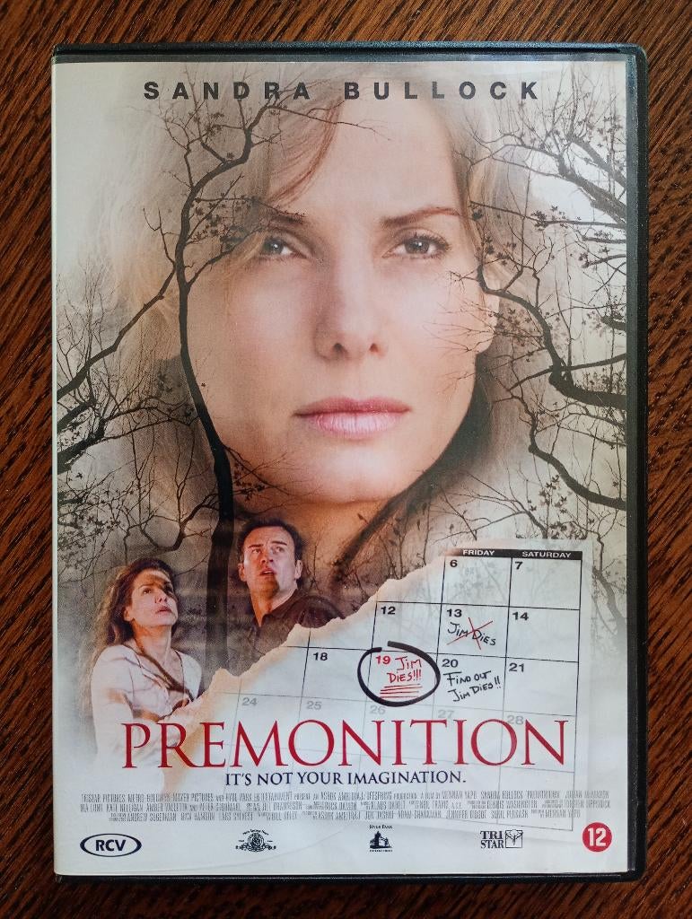 Premonition dvd met Sandra Bullock. GRATIS, Vanaf 12 jaar, Ophalen of Verzenden, Gebruikt, Bovennatuurlijke thriller