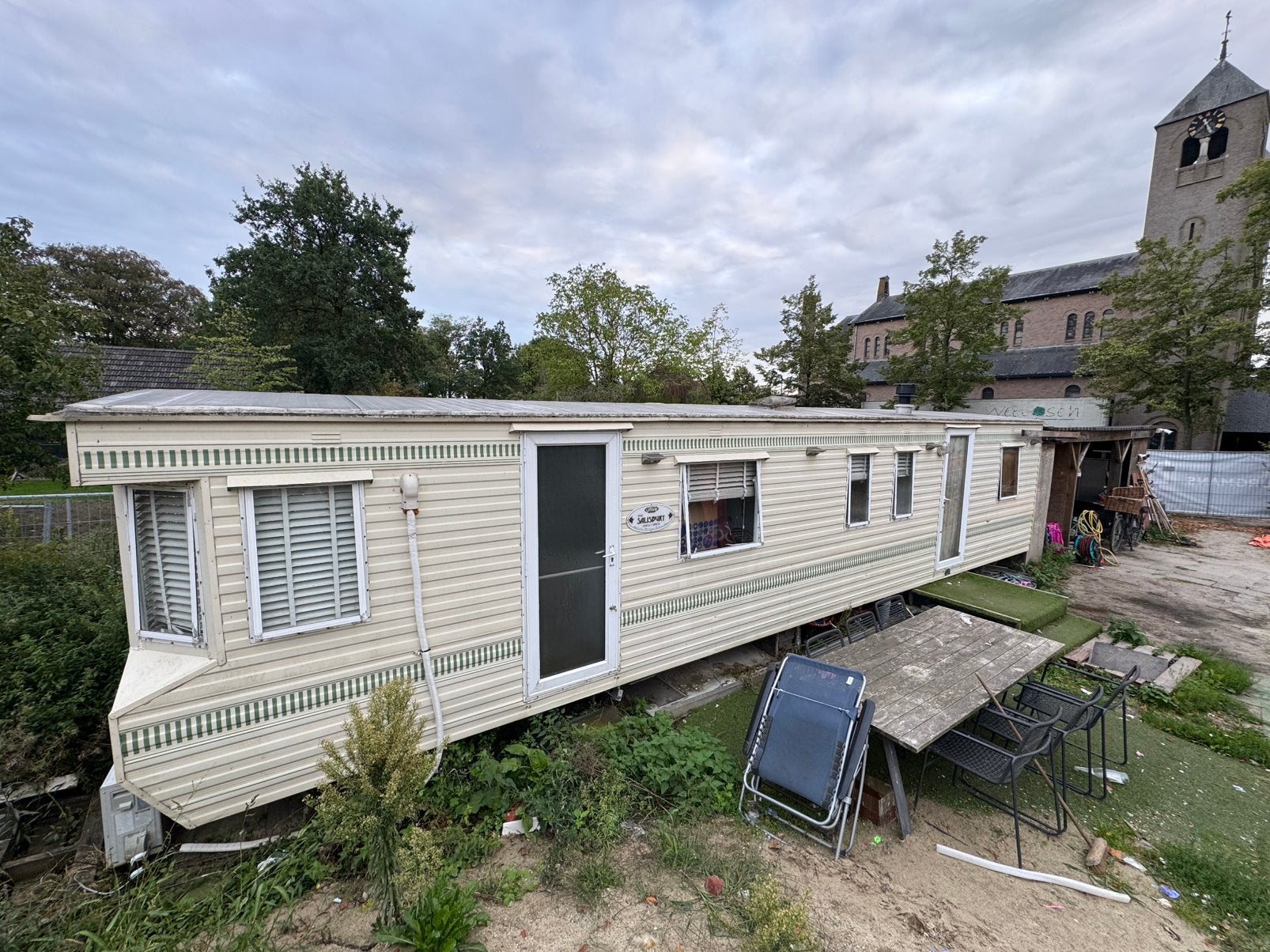 Willerby Salisbury stacaravan, 11x3,7 m, 3SLP, airco + afdak, Caravans en Kamperen, Tot en met 3