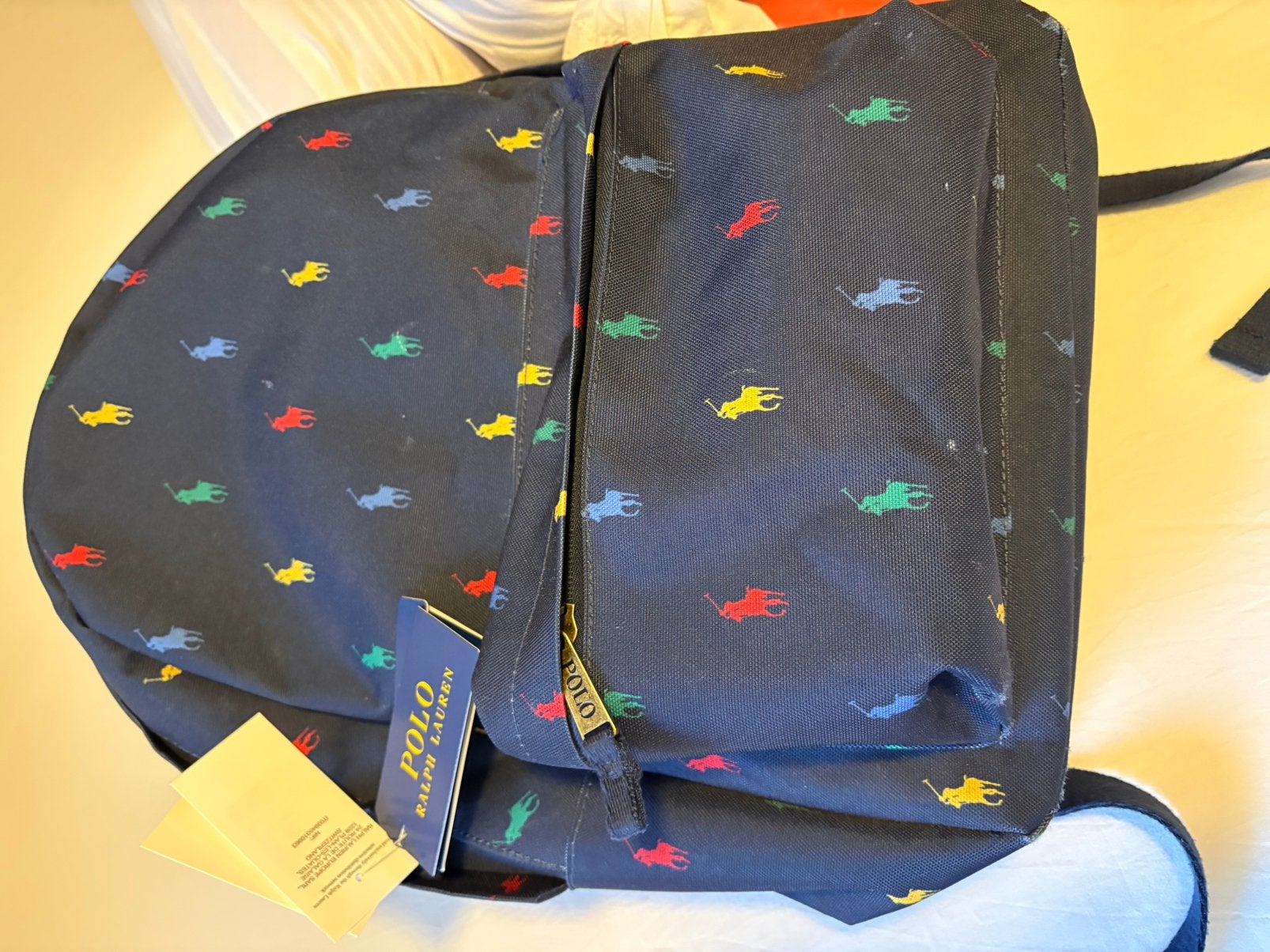 Ralph Lauren Rugtas zgan, Ophalen, Zo goed als nieuw, Aktetas of Boekentas