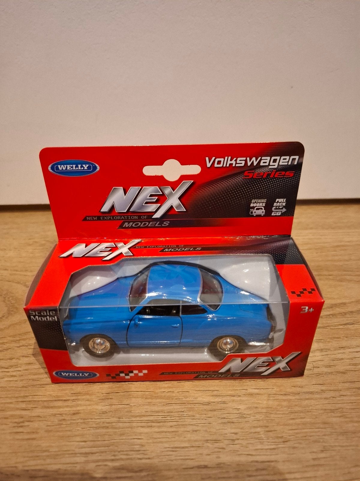 Volkswagen Karmann Ghia 1:43 Modelauto - Welly NEX, Ophalen of Verzenden, Nieuw, Auto, Overige merken