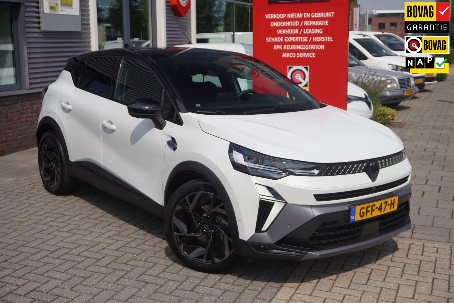 Renault Captur 1.6 E-Tech full hybrid 145 esprit Alpine / 36, Auto's, Renault, 4 cilinders, Leder en Stof, Wit, Origineel Nederlands