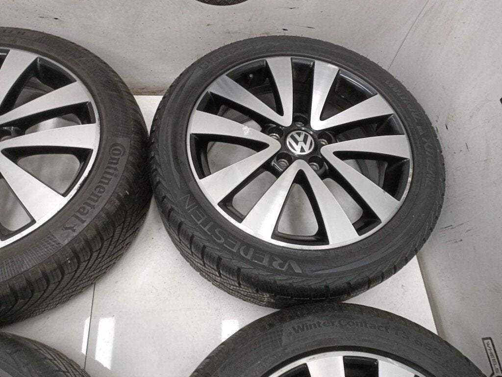 VW golf 5  velgen 17"inch met winterbanden 5x112, Ophalen, Gebruikt, 17 inch, Banden en Velgen