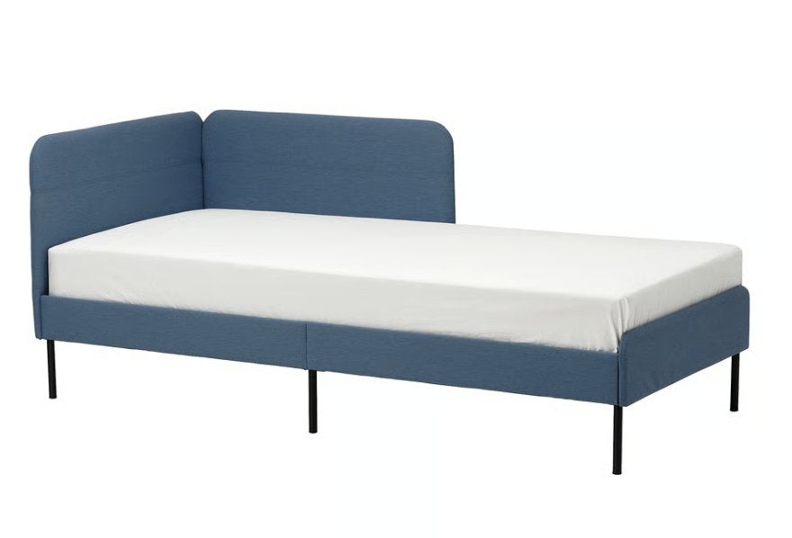 Mooi en super leuke bedbank Ikea Blakullen, kinderbed, Huis en Inrichting, Ophalen, 90 cm, Eenpersoons, Blauw