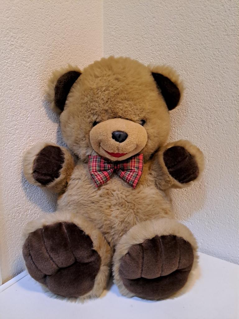 Grote teddybeer 46 cm, Ophalen of Verzenden, Zo goed als nieuw, Stoffen beer, Overige merken