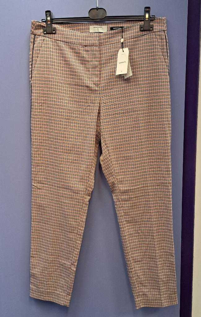 Sandwich nieuwe pantalon ruitpatroon broek mt 42 nr 50296, ., Maat 42/44 (L), Ophalen of Verzenden, Lang