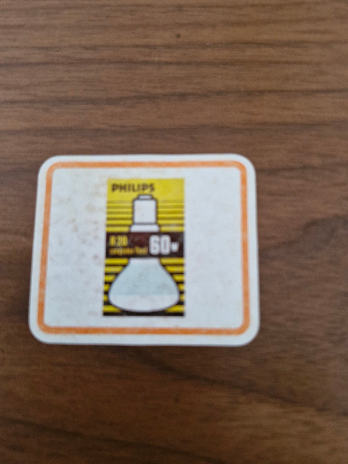 9523 Vintage Philips gloeilamp sticker 60W, Ophalen of Verzenden, Gebruikt, Merk