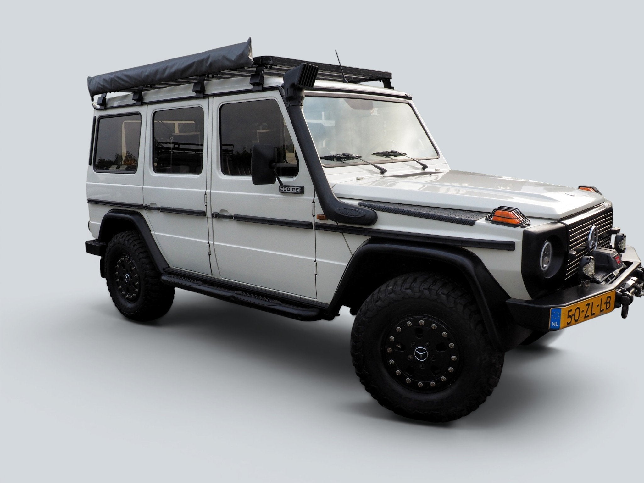 Mercedes-Benz 280 GE MRB.VRIJ! LPG 4X4 OVERLANDER 2X LIER SP, Auto's, Trekhaak, 150 pk, Wit, Bedrijf