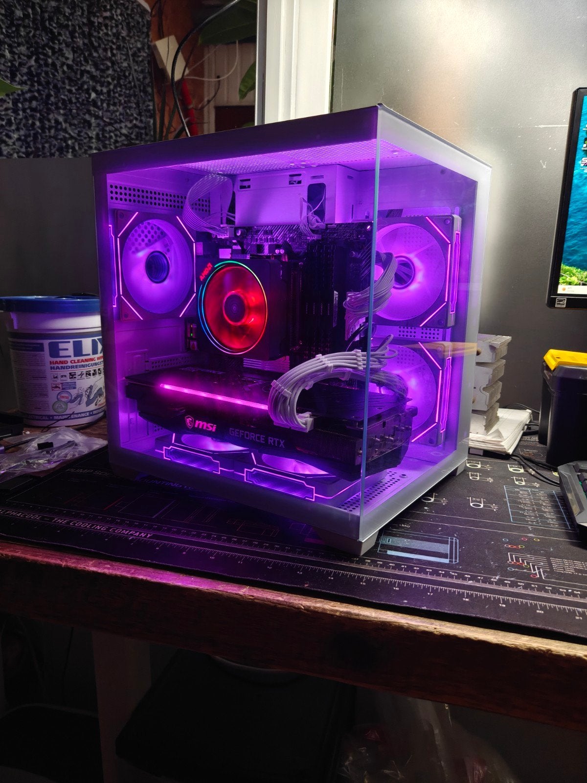 Rtx 3070 witte game PC RGB 8gb AMD Ryzen 7 32gb m2, 32 GB, Virtual Reality, Gaming PC, Ophalen of Verzenden