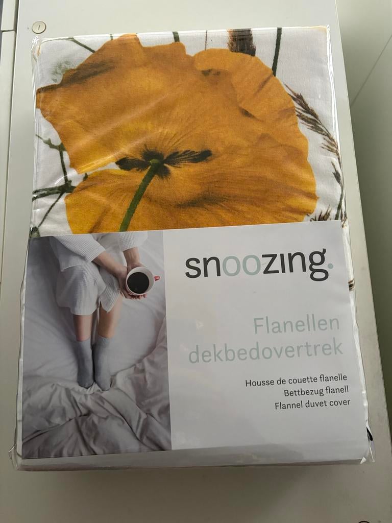 Snoozing Flanellen Dekbedovertrek, Overige kleuren, Dekbedovertrek, Ophalen of Verzenden, Nieuw