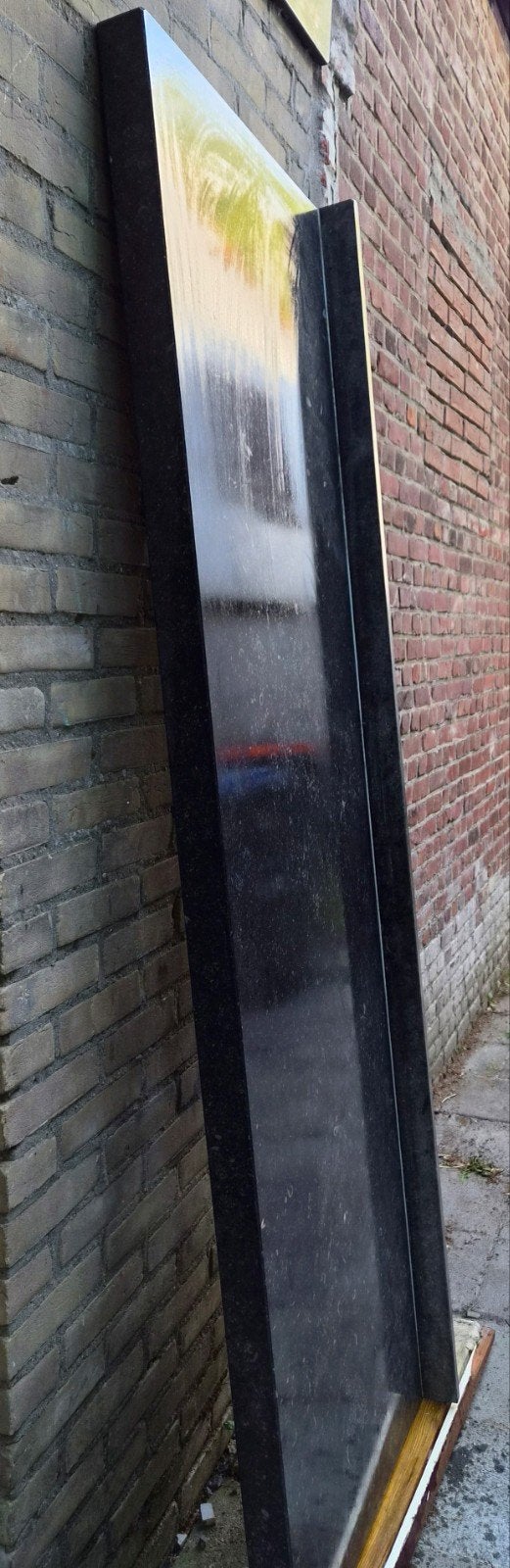Keuken werkblad Belgisch hardsteen (arduin) 200x60x4cm, Ophalen, Steen/keramiek, Grijs, Overige typen