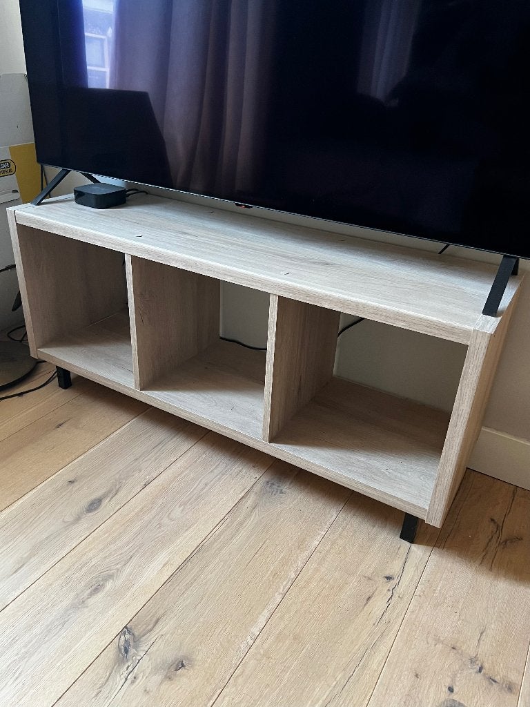 Elements kubus kast / tv meubel eik, Ophalen, Gebruikt, 100 tot 150 cm, Hout look