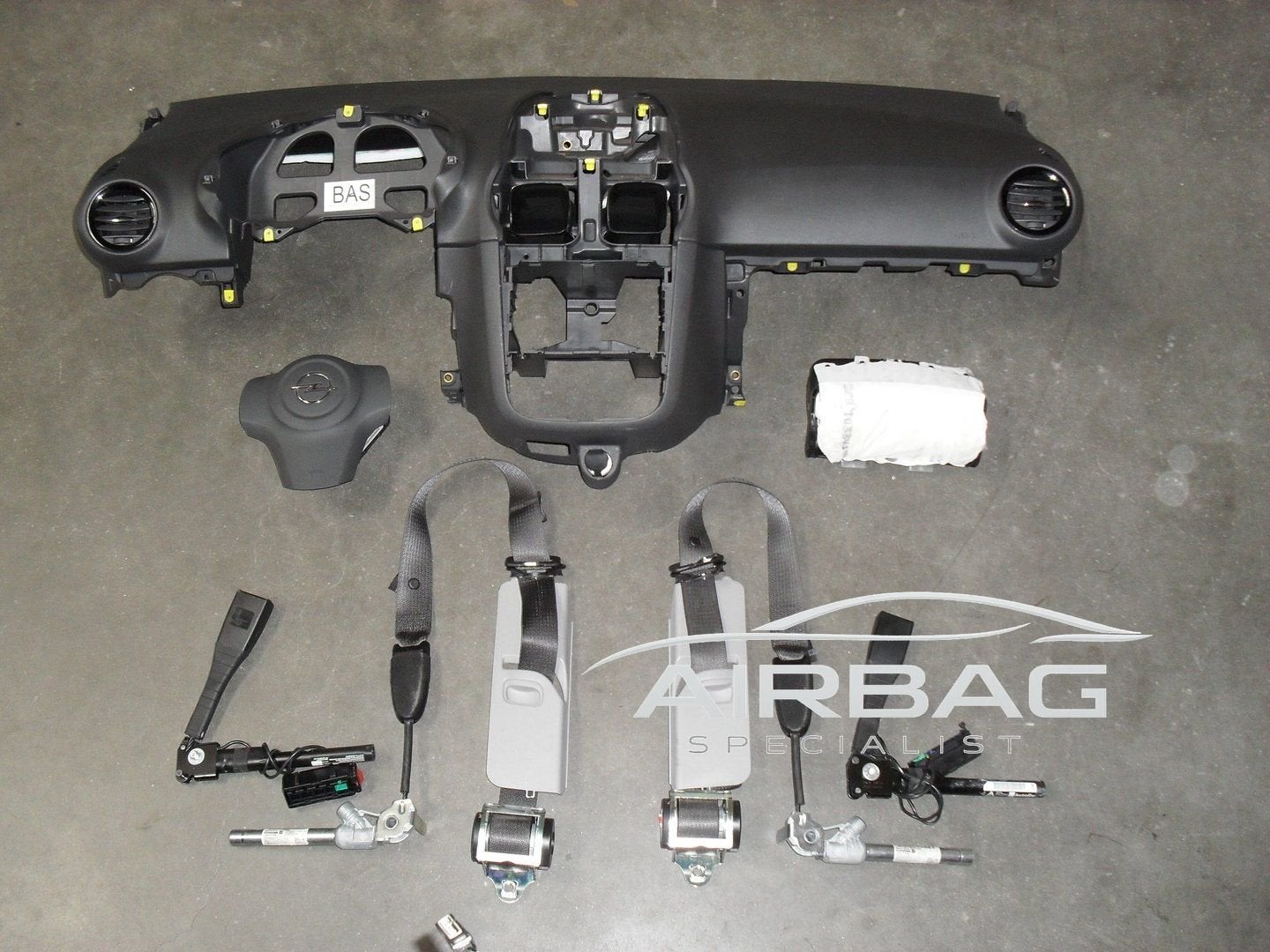 Complete airbag set Opel Corsa D model 2007-2014, Auto-onderdelen, Gebruikt, -, -, Opel