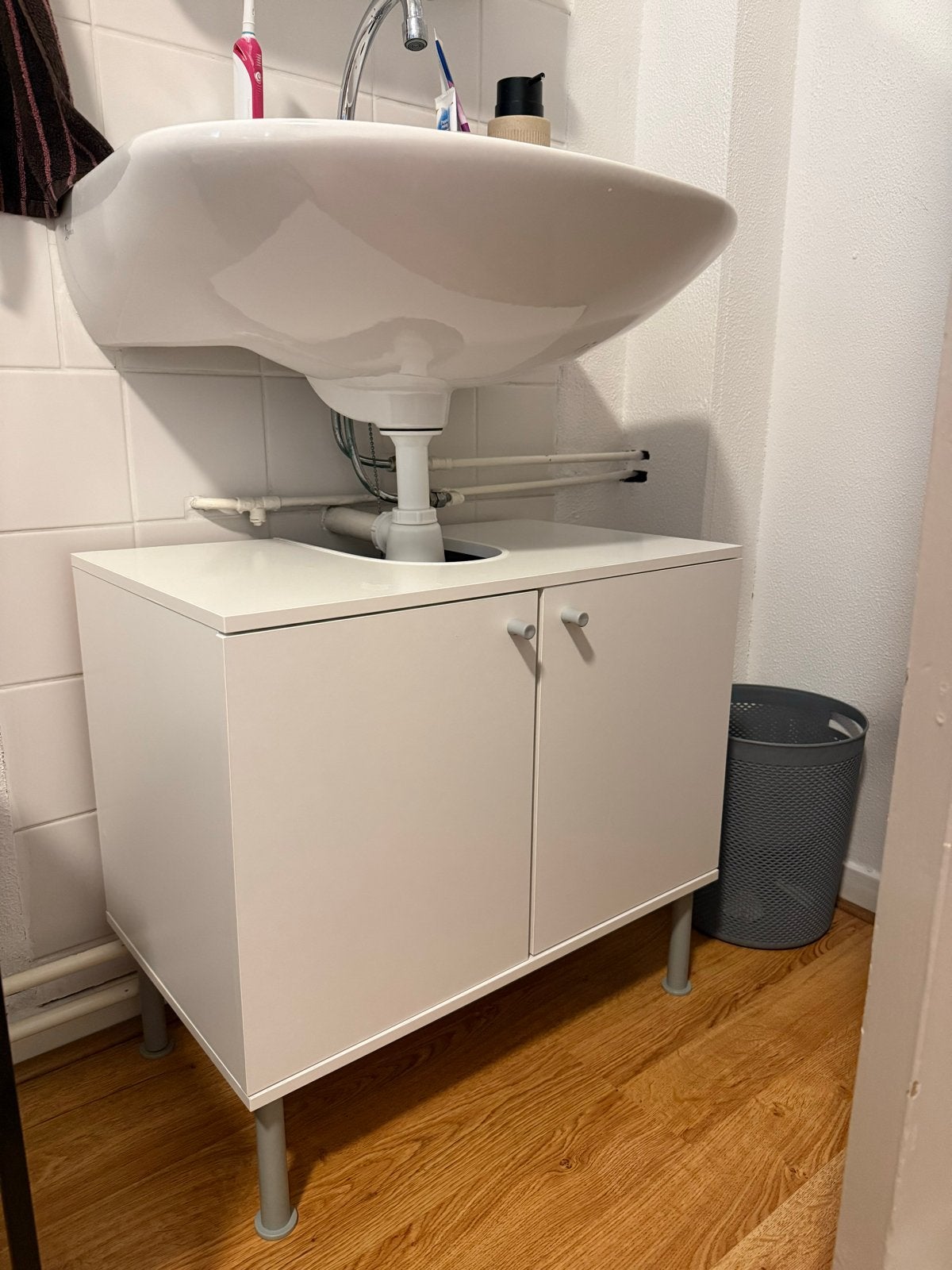 Wastafelonderkast, Huis en Inrichting, Badkamer | Badkamermeubels, Ophalen, Gebruikt, 50 tot 100 cm, Minder dan 100 cm