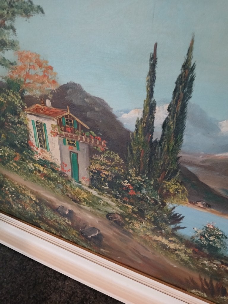 Olieverfschilderij, Ophalen of Verzenden, Gebruikt, Minder dan 50 cm, Schilderij