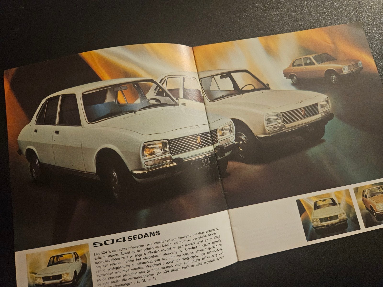 Brochure Peugeot 504 1975, Ophalen of Verzenden, Zo goed als nieuw, Peugeot