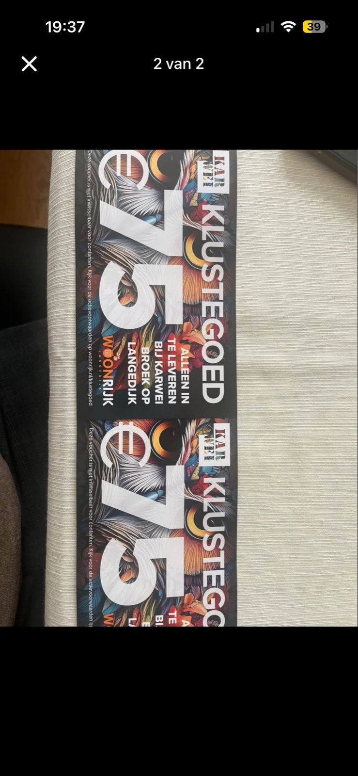 Kadobon, Tickets en Kaartjes