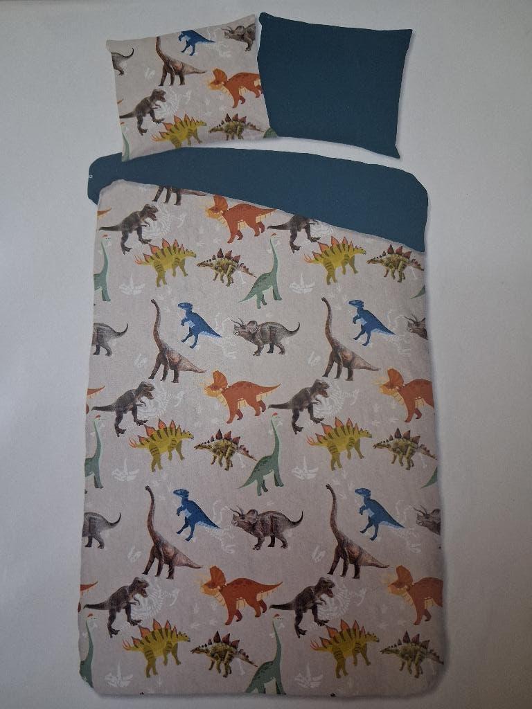 Nieuw! Dino dekbedovertrek 140x200/220, Dekbedovertrek, Nieuw, Ophalen of Verzenden, Overige kleuren