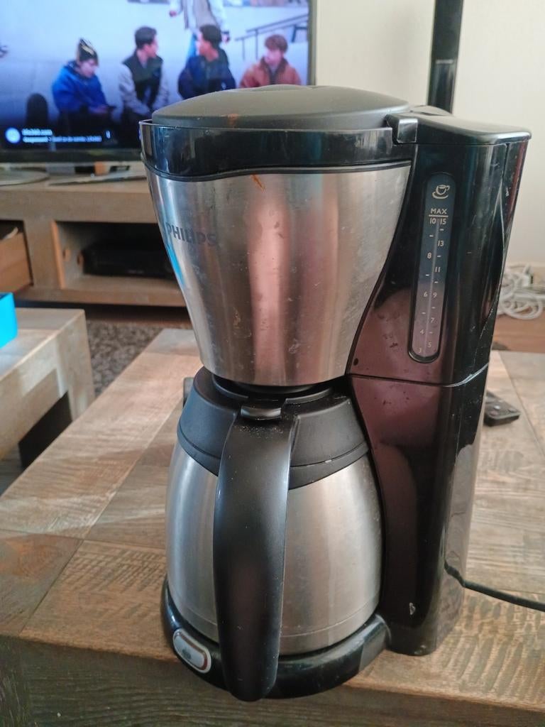 Philips koffiezetapparaat met thermoskan, Ophalen, Gebruikt, Overige modellen, 10 kopjes of meer