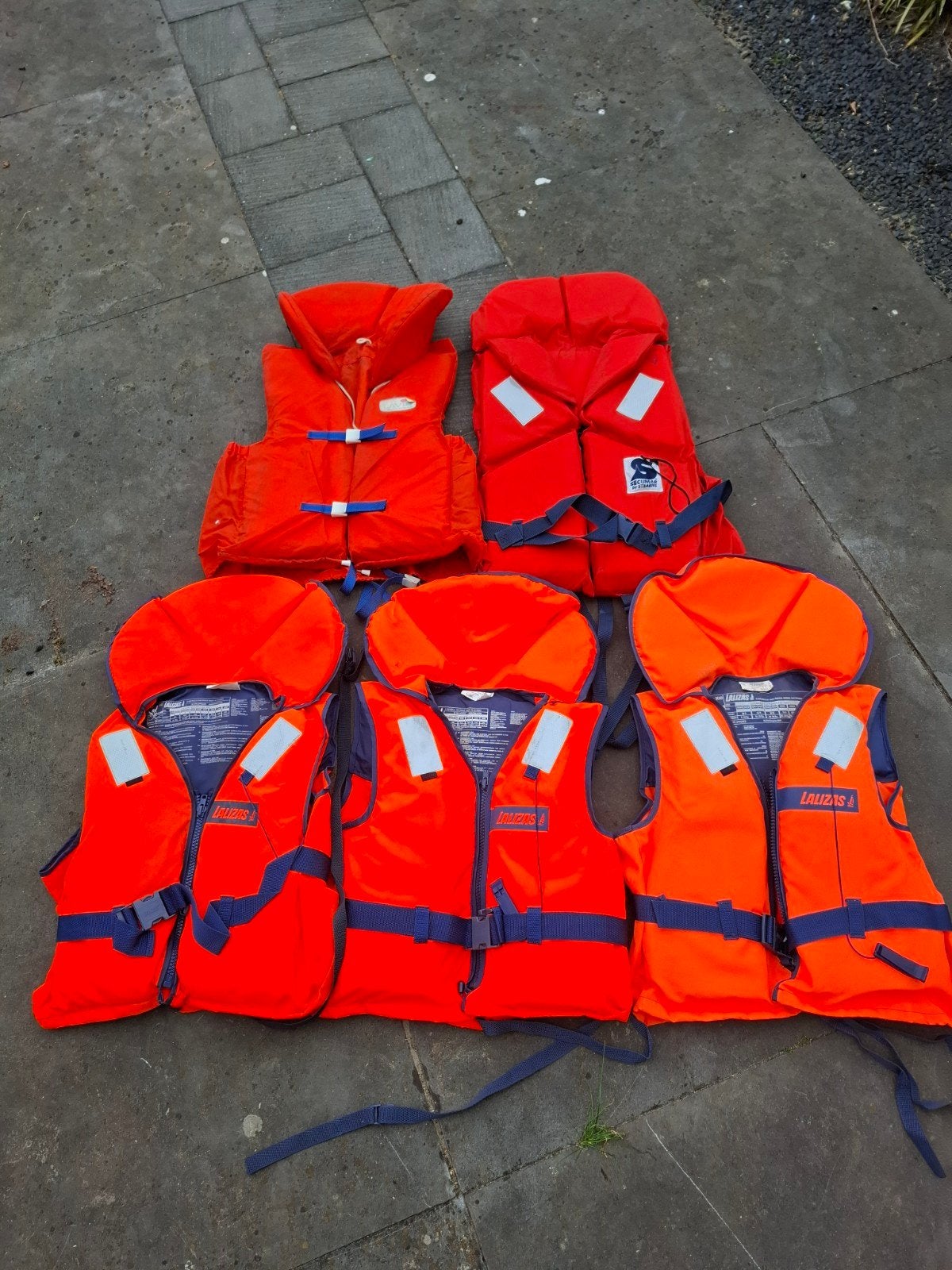 Lalizas reddingsvesten (diverse maten), Ophalen, Overige typen
