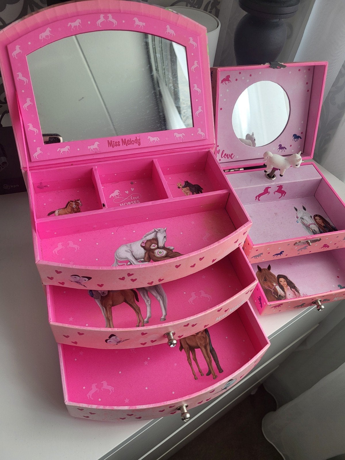 Miss Melody Sieradendoosjes met Paardenprint (2 stuks), Ophalen of Verzenden