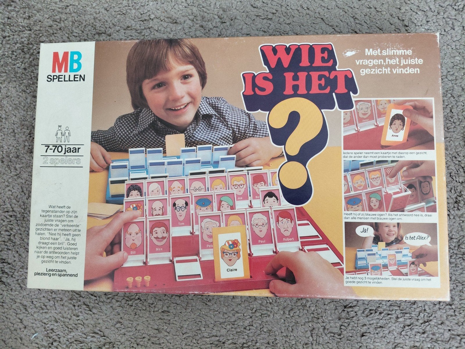 Wie is het ? van MB Spellen ( Vintage uit 1981 ), Een of twee spelers, Ophalen of Verzenden, Zo goed als nieuw, MB Spellen