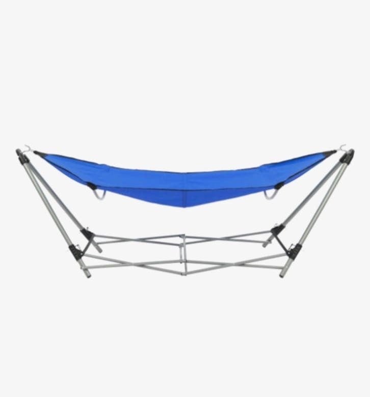 Hangmat met frame en opbergtas - Ideaal voor reizen, camping, Ophalen, Gebruikt, Met standaard, Eenpersoons