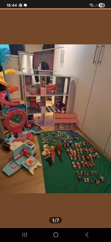LOL poppenhuis, camper, poppen en spulletjes, Ophalen, Gebruikt, Poppenhuis