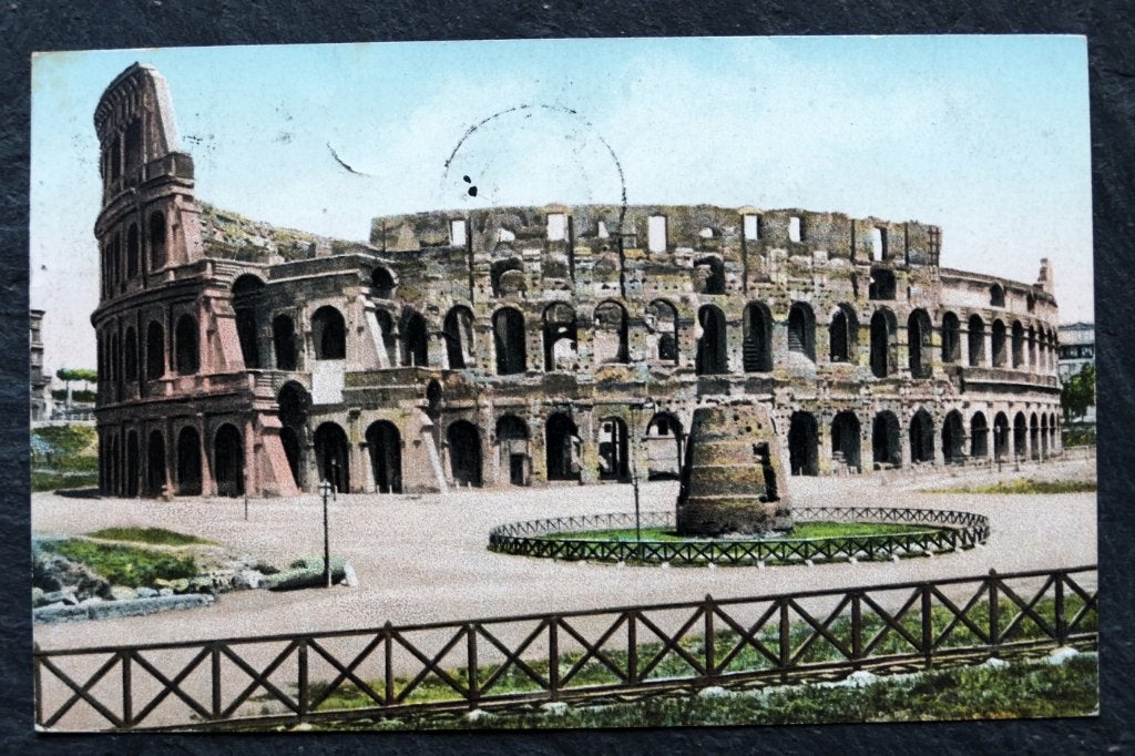 Rome, Colloseum, 1913, Italie, Verzamelen, Ansichtkaarten | Buitenland, Verzenden, Voor 1920, Gelopen, Italië