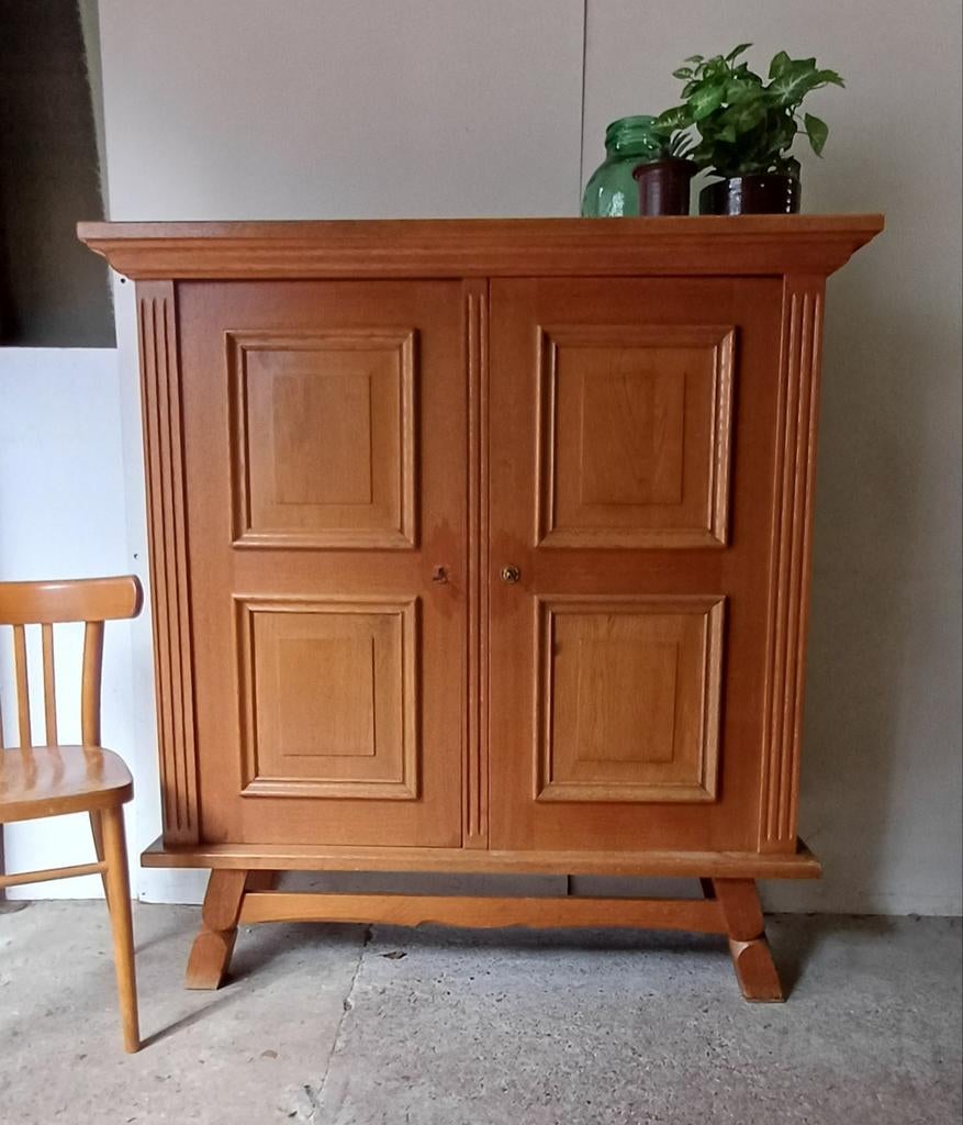 Vintage halfhoge kast boekenkast buffetkast kledingkast, Ophalen of Verzenden