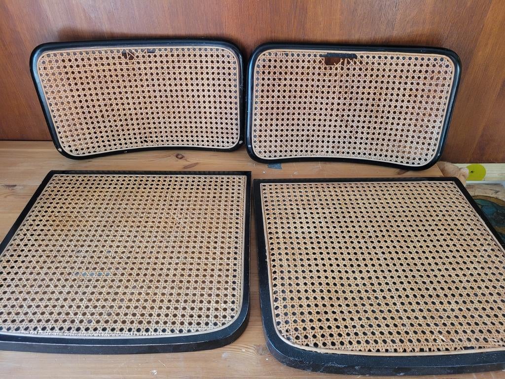 Cesca stijl webbing rug- en zitdelen (zwart hout), Ophalen