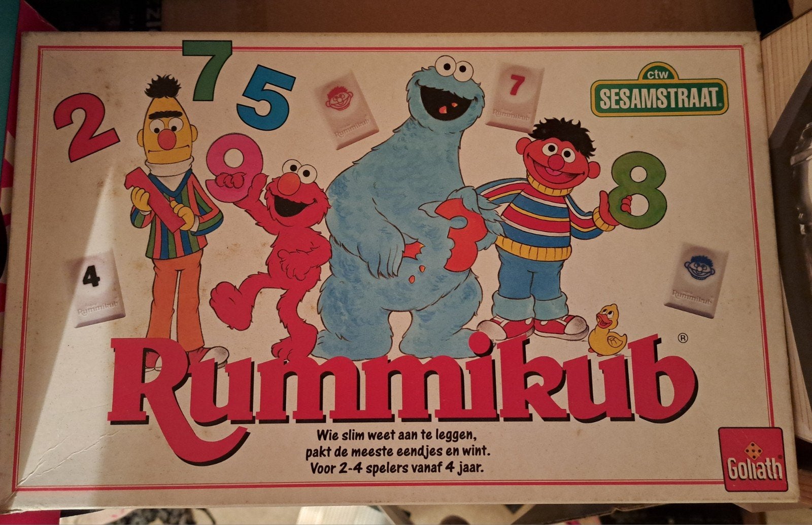 Sesamstraat Rummikub, Een of twee spelers, Ophalen of Verzenden, Zo goed als nieuw