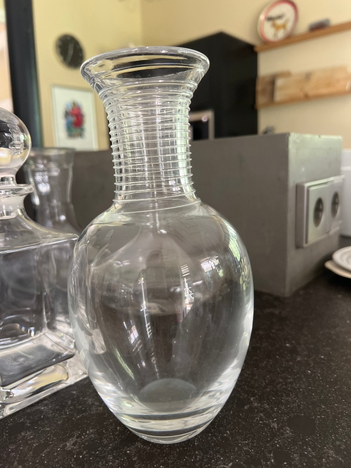 Orrefors Kosta Boda Glazen Amfora Karaf - Vintage, Antiek en Kunst, Antiek | Glas en Kristal, Ophalen of Verzenden