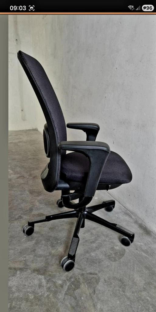 HAG Ergonomische Bureaustoel Zwart, Huis en Inrichting, Ophalen, Gebruikt, Zwart, Bureaustoel