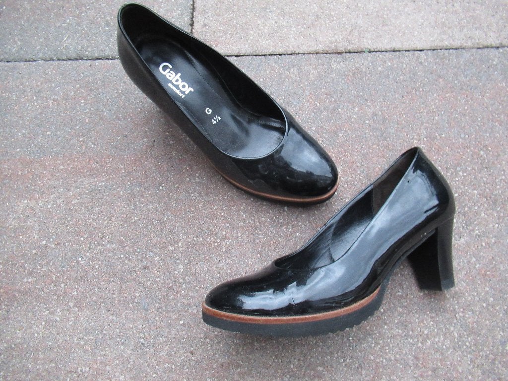 DAMESSCHOENEN hoge hak zwart lak nieuw maat 4,5 Gabor € 25, Zwart, Gabor, Nieuw, Ophalen of Verzenden