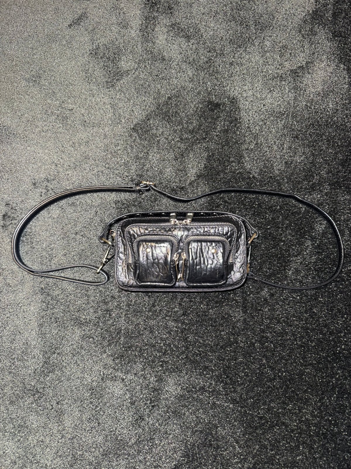 Nunoo tas, Sieraden, Tassen en Uiterlijk, Overige merken, Gebruikt, Zwart, Ophalen of Verzenden