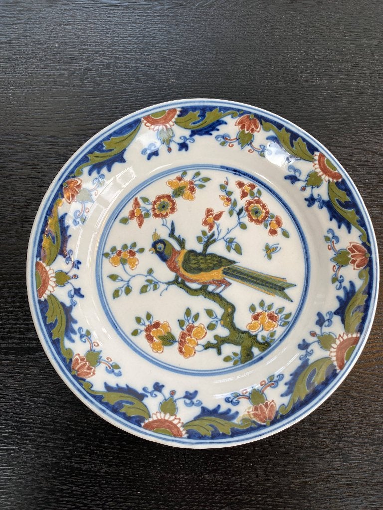 Prachtig Makkum Wandbord 23 cm Vogel & Bloesemtak, Ophalen of Verzenden