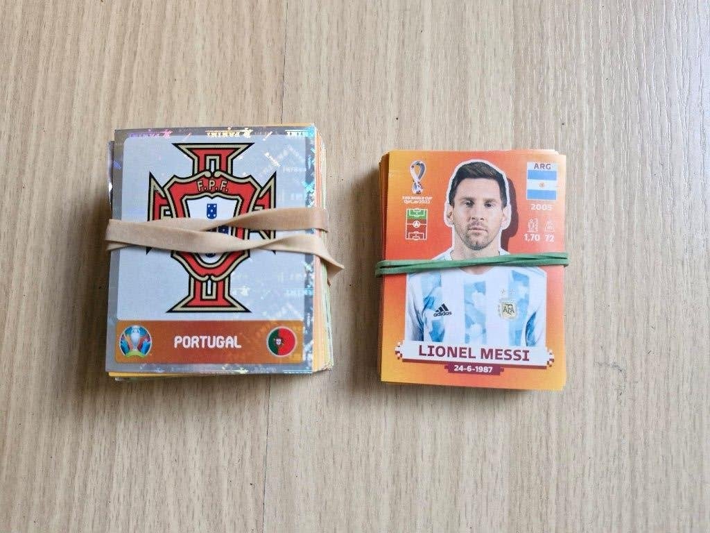 Panini voetbal Euro 2020 / WK 2022 (Messi, Mbappe), Hobby en Vrije tijd, Stickers en Plaatjes, Ophalen of Verzenden, Gebruikt