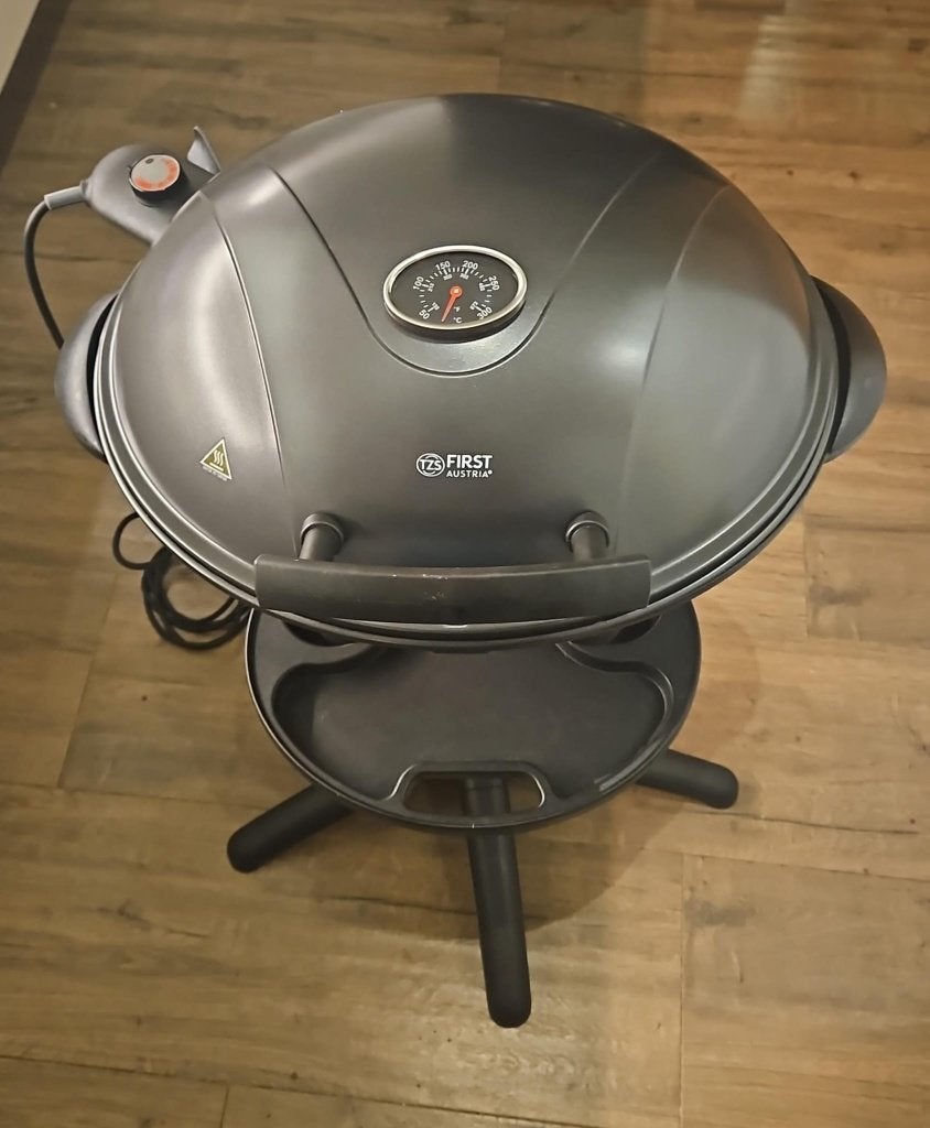First Austria Electrische BBQ met grilplaat., Ophalen of Verzenden, Nieuw, Onbekend