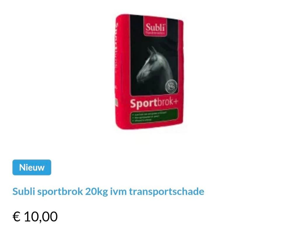 Paardenvoer uitverkoop, Ophalen of Verzenden, Vee